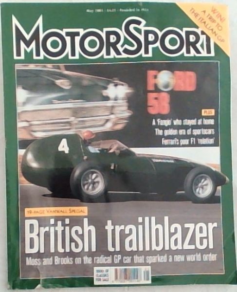 MotorSport: May 2003 The Vanwall Story Vol.LXXIX No.5