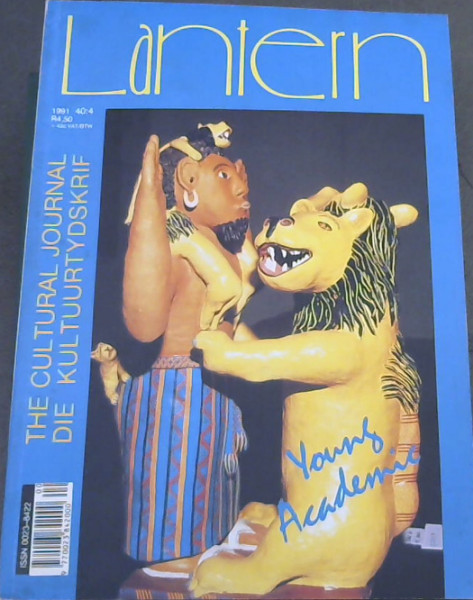 Lantern The Cultural Journal Oktober/ October 1991