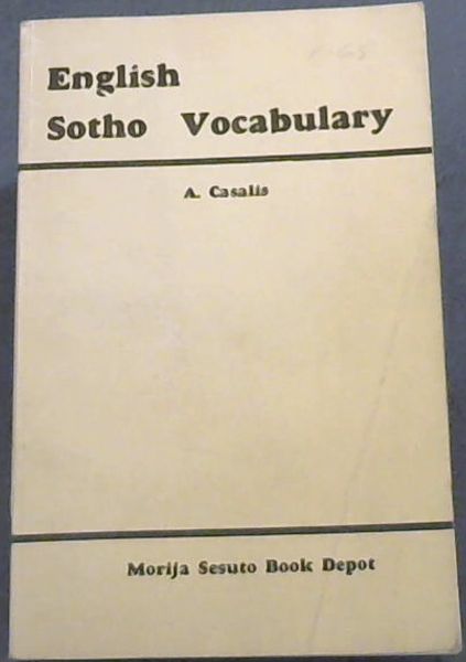 English Sotho Vocabulary