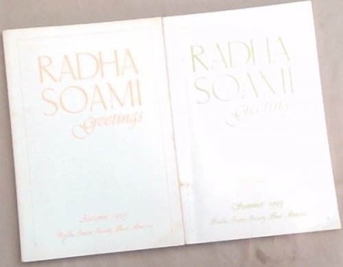 Radha Soami Greetings, Autumn + Summer 1993