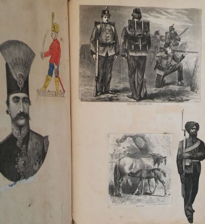 Victorian Scrapbook of illustrations, tearsheets, pictures