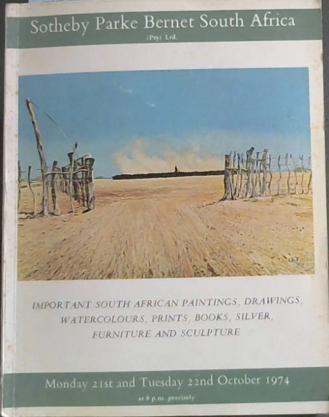 Important South African Paintings, Drawings, Watercolours, Prints, Books, Silver, Furniture and Sculpture
