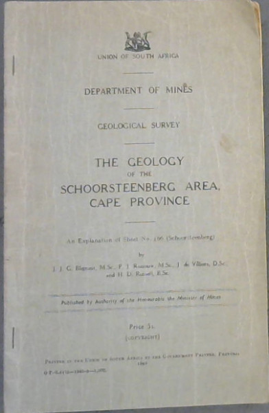 Image for The Geology of the Schoorsteenberg Area, Cape Province - An Explanation of Sheet No. 166 (Schoorsteenberg) The Geology of the Schoorsteenberg Area, Cape Province - An Explanation of Sheet No. 166 (Schoorsteenberg)