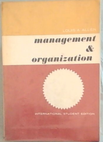 Management and Organisation [International Student Edition]