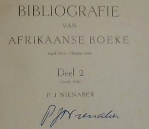 Bibliografie Van Afrikaanse Boeke April 1943-Oktober 1948 (Deel 2)