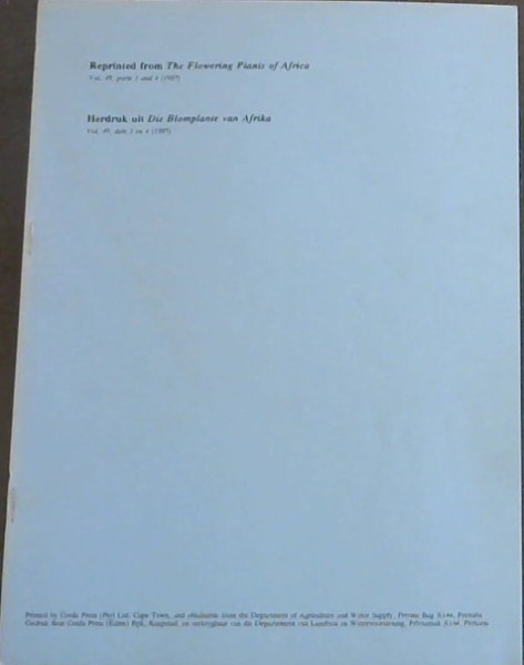 Rosa Abyssinica - Ethiopia, Somalia, Saudi Arabia and Yemen (Reprinted from Teh Flowering Plants of Africa, Vol 49, parts 3 and 4 (1987)/ Herdruk uit Die Blomplante van Afrika Vol 49, dele 3 en 4 (1987)