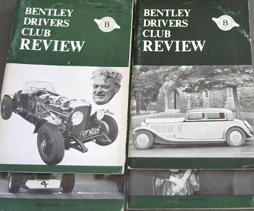 The Bentley Drivers Club Review . 4 Volumes : Feb, May, Aug & Nov. 1972. No. 103 -106