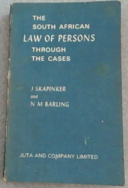 The South African law of persons through the cases