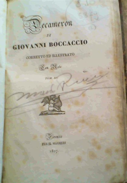 Decameron (Tom.iv) Coretto ed Illustrato Con Note