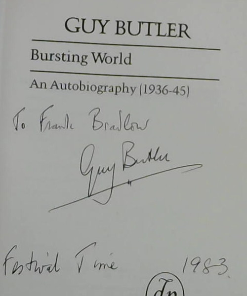 Image for Bursting World: An Autobiography: 1936-45 Bursting World: An Autobiography: 1936-45
