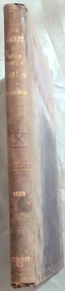 The Digest of South African Case Law, containing the reported decisions of the Superior Courts, in 1921. volume 10 only.