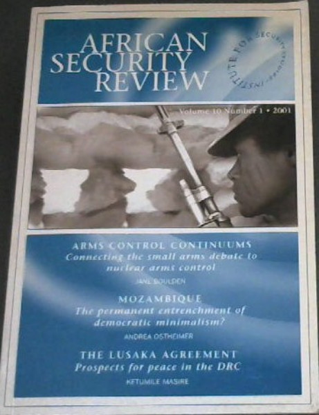 African Security Review Volume 10 No. 1 2001