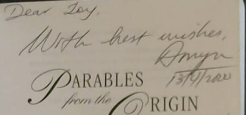 Parables from the Origin - as revealed