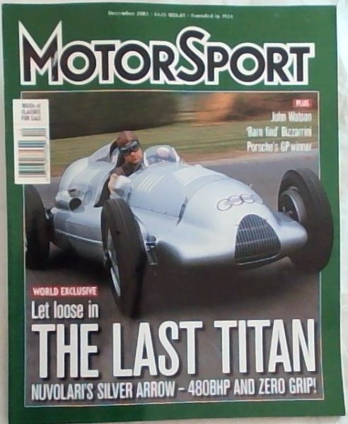MotorSport: December 2003 Auto Union D-Type Vol.LXXIX No.12