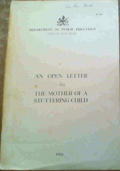 An Open Letter to The Mother Of A Stuttering Child