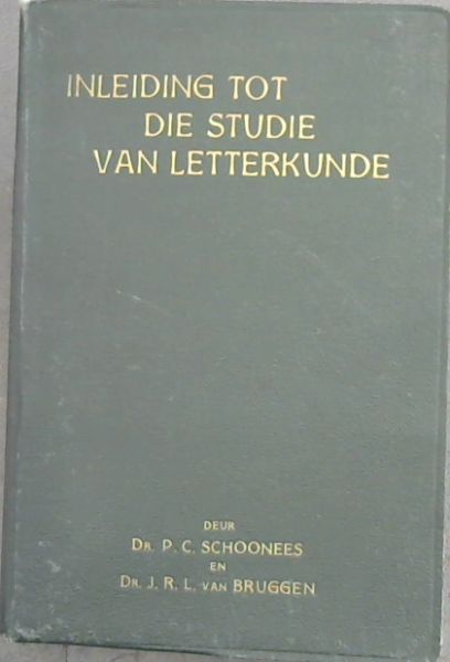 Inleiding tot die Studie Van Letterkunde