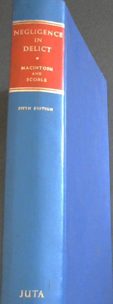 Negligence in Delict