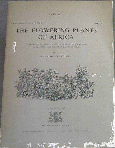 The Flowering Plants of Africa : a magazine containing coloured figures with descriptions of the indigenous flowering plants of Africa. No. 175 & 176. Vol. 44, parts 3 & 4, Nov. 1977