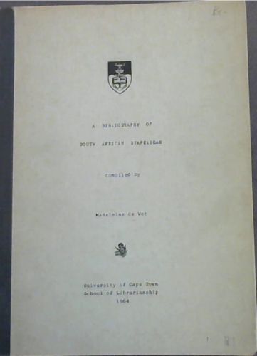 A Bibliography of South African Stapelieae