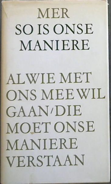So Is Onse Maniere