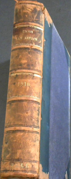 The Union Law Review - Vol 1