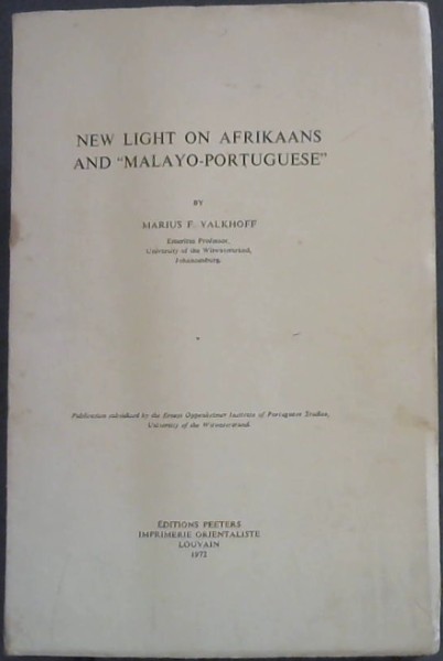 New Light on Afrikaans and 