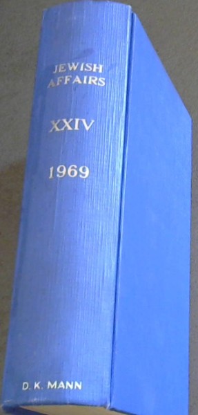 Jewish Affairs Volume 24. January to December 1969