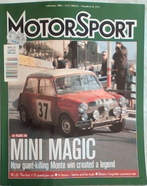 MotorSport: February 2004 Mini's Historic Monte Win Vol.LXXX No.2