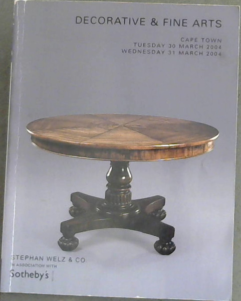 Stephan Welz & Co. Decorative & Fine Arts Cape Town 30 & 31 March 2004