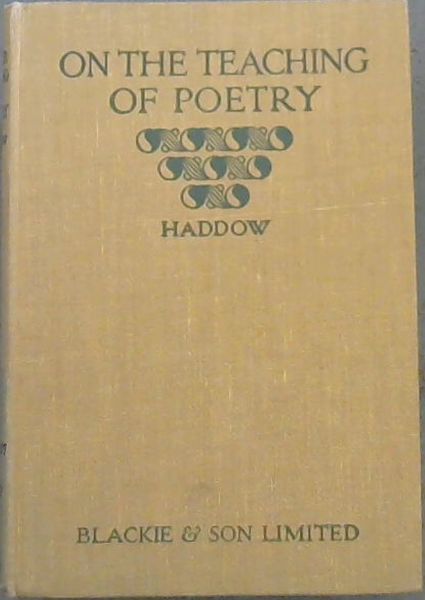 On The Teaching of Poetry