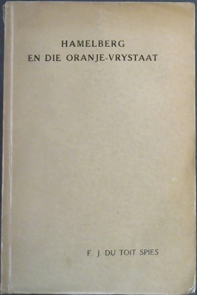 Hamelberg En Die Oranje-Vrystaat