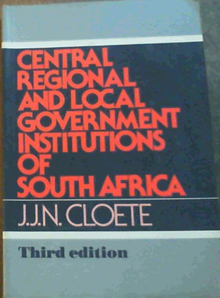 Central, Regional, and Local Government Institutions of South Africa