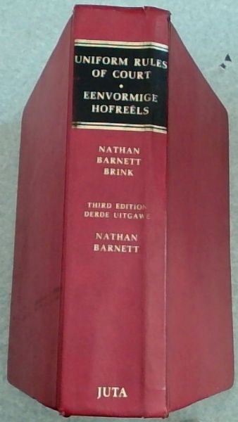 Uniform Rules of Court / Eenvormige hofreels