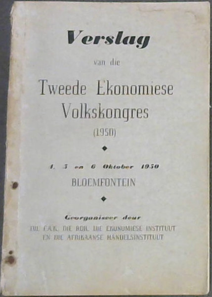 Verslag van die Tweede Ekonomiese Volkskongres (1950)