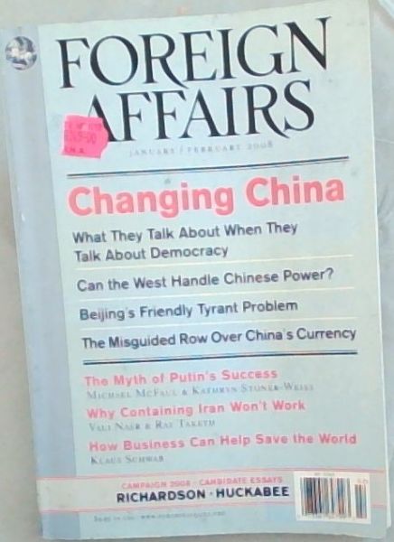 Foreign Affairs Vol 87 only January/February 2008