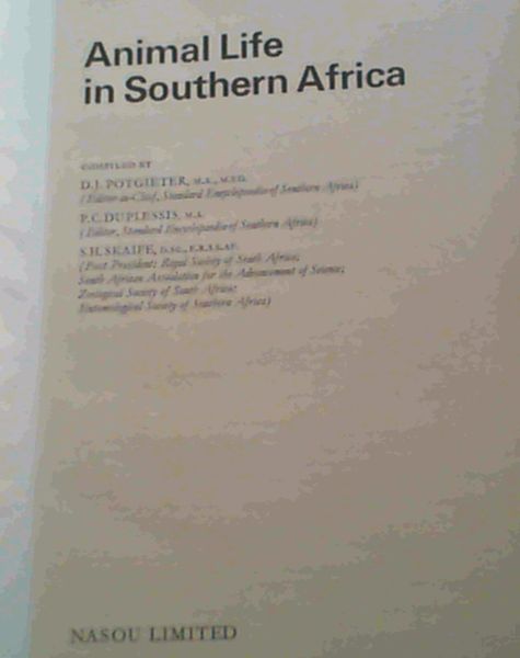Animal life in Southern Africa