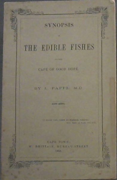 Synopsis of the Edible Fishes at the Cape of Good Hope