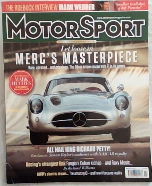 MotorSport: Mercedes Uhlenhaut Coupe; Mark Webber; Richard Petty March 2014 Vol.90 No.3