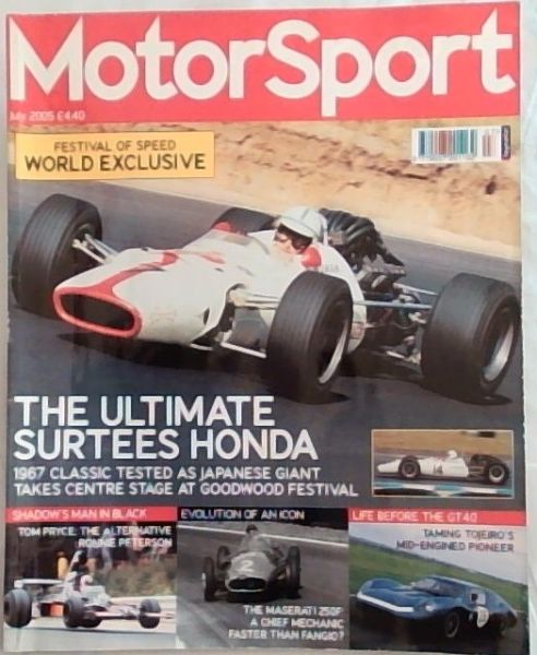 MotorSport: July 2005 On Track In Honda's RA300 Vol.LXXXI No.7