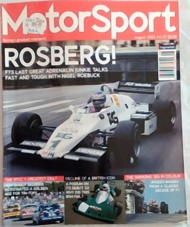 MotorSport: August 2005 Keke Rosberg With Nigel Roelbuck