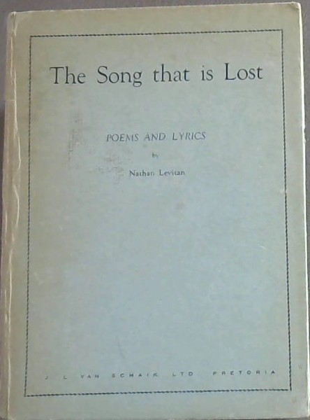 The Song that is Lost: Poems and Lyrics