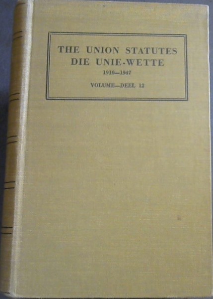 The Union Statutes Volume 12