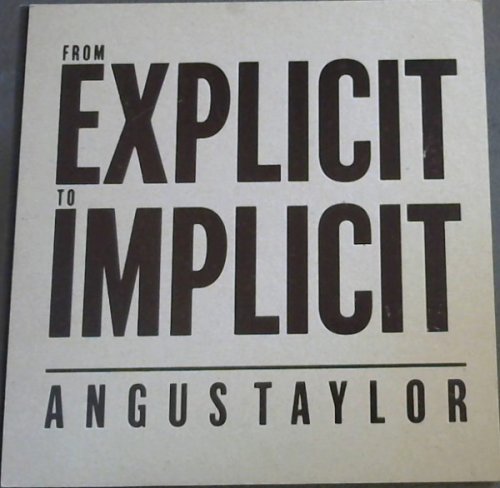 From Explicit to Implicit