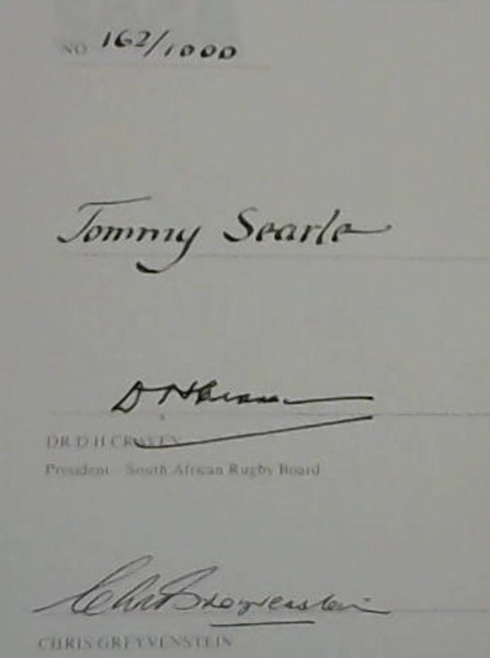 A Statistical History of Springbok Rugby
