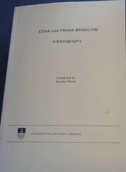 Edna and Frank Bradlow: A Bibliography
