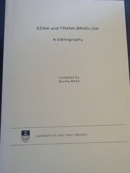 Edna and Frank Bradlow: A Bibliography