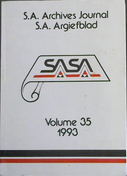 S.A. Argiefblad / S.A. Archives Journal Volume 35 - 1993