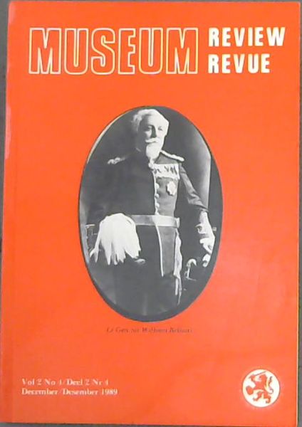 MUSEUM REVIEW Vol 2 - No.4 / MUSEUM REVUE Deel 2 - Nr4 (DECEMBER/DESEMBER 1989)