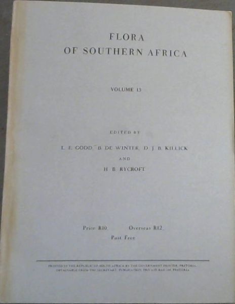 Image for Flora of Southern Africa - Volume 13 Flora of Southern Africa - Volume 13
