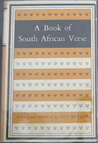 A Book Of South African Verse